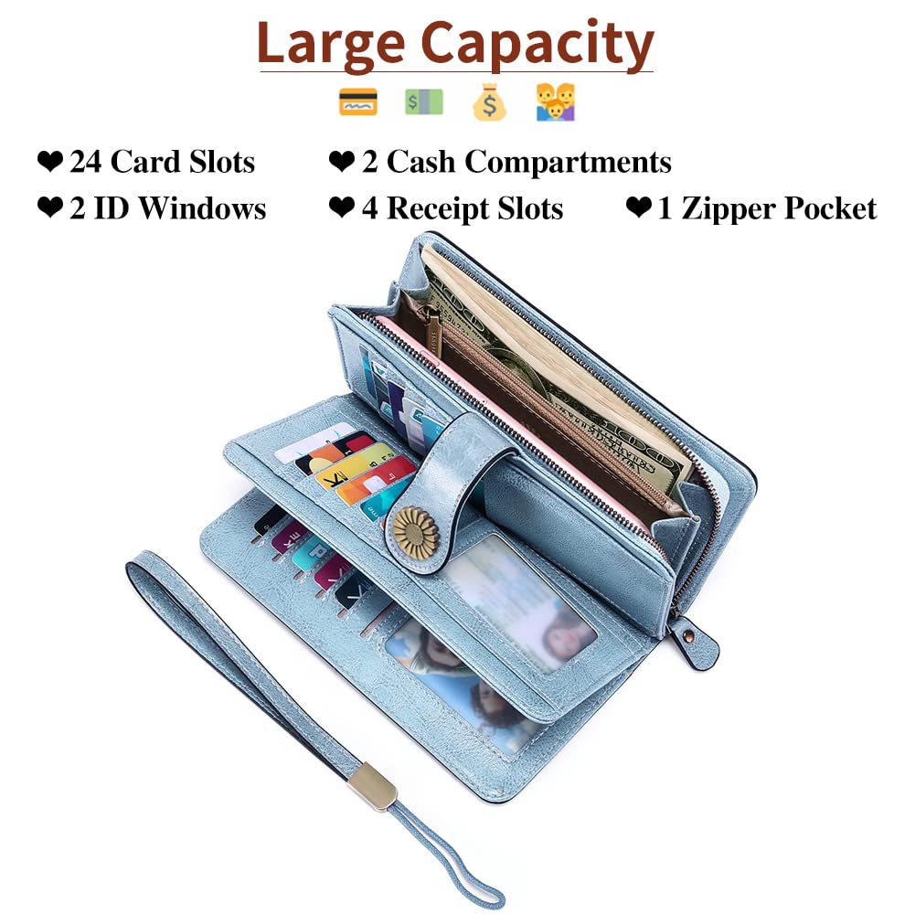 Wallets for Women Genuine Leather