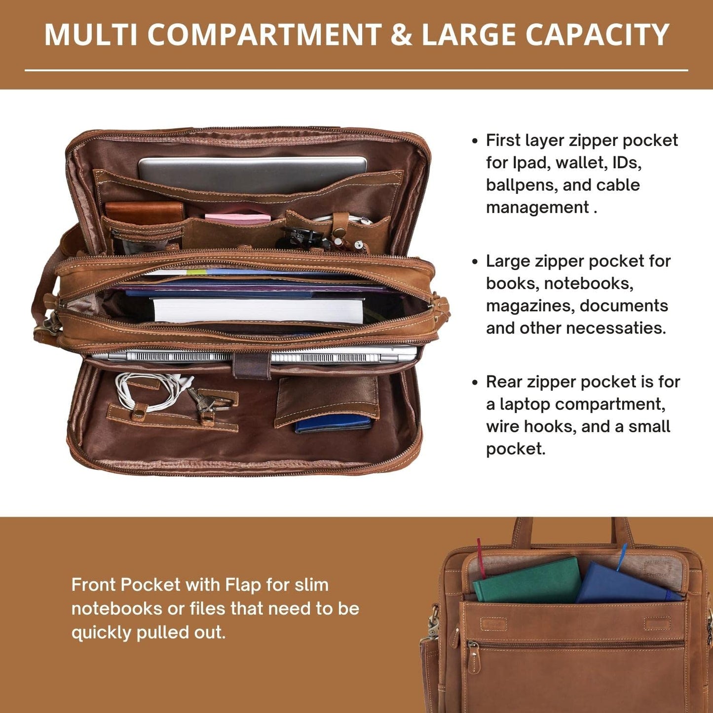 Leather Briefcase For Men