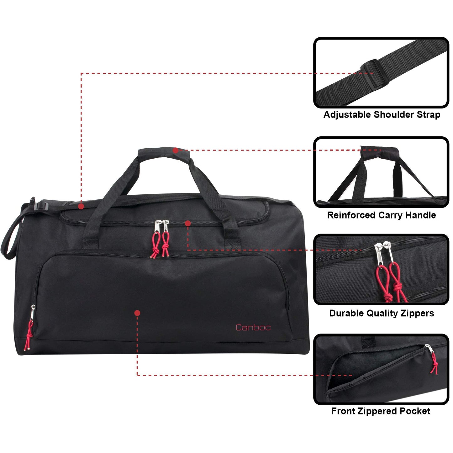 24 Inch Lightweight Canvas Duffle Traveling Bags