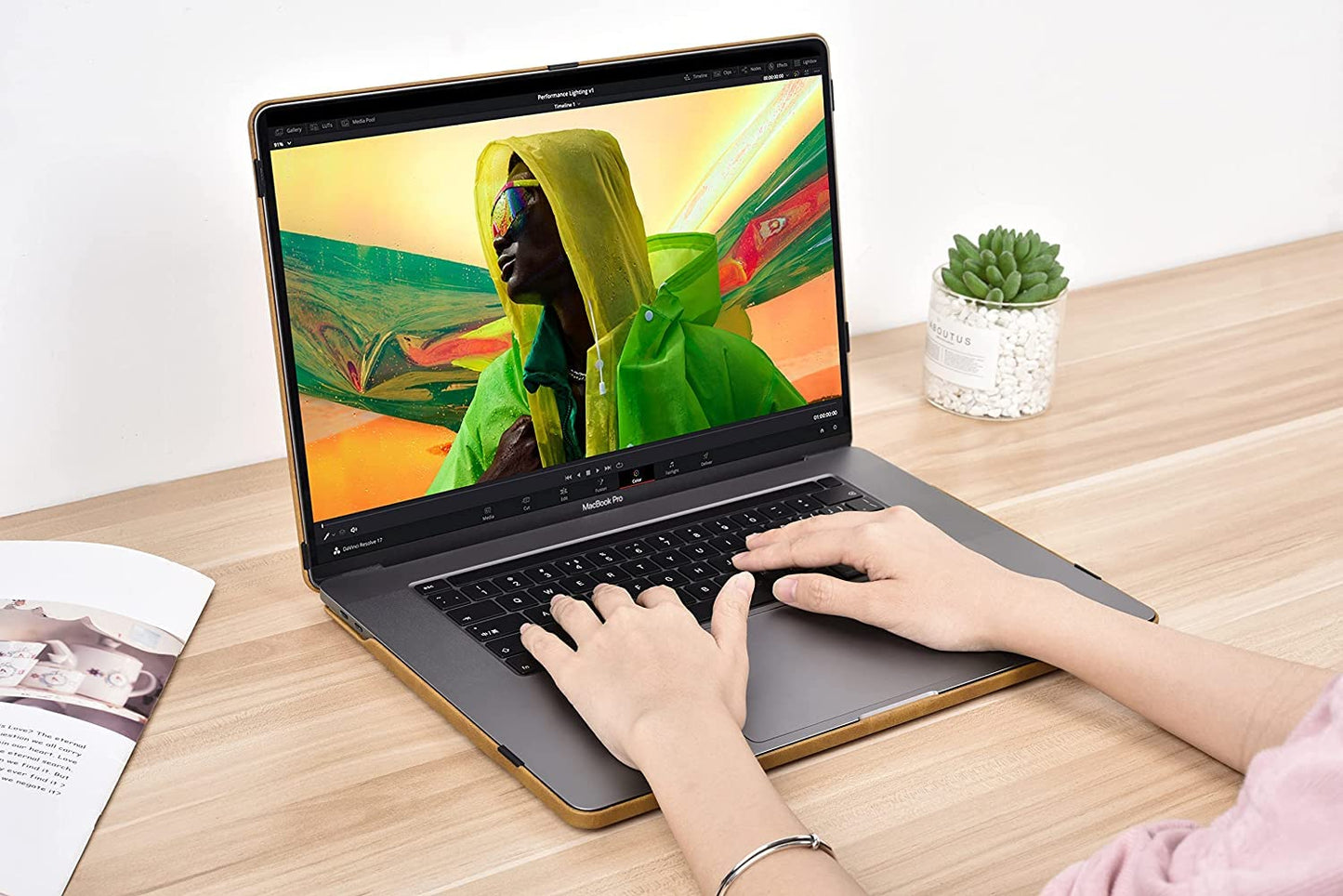 Leather Case For MacBook Pro 14 inch