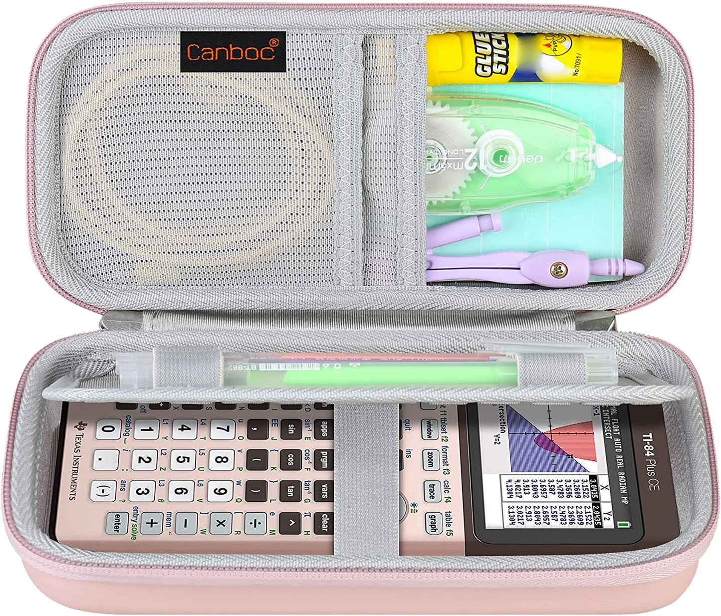 Hard Carrying Case for Texas Instruments Ti-84 Plus CE/Ti-84 Plus/TI-83 Plus/Casio FX-9750GII Graphing Calculator