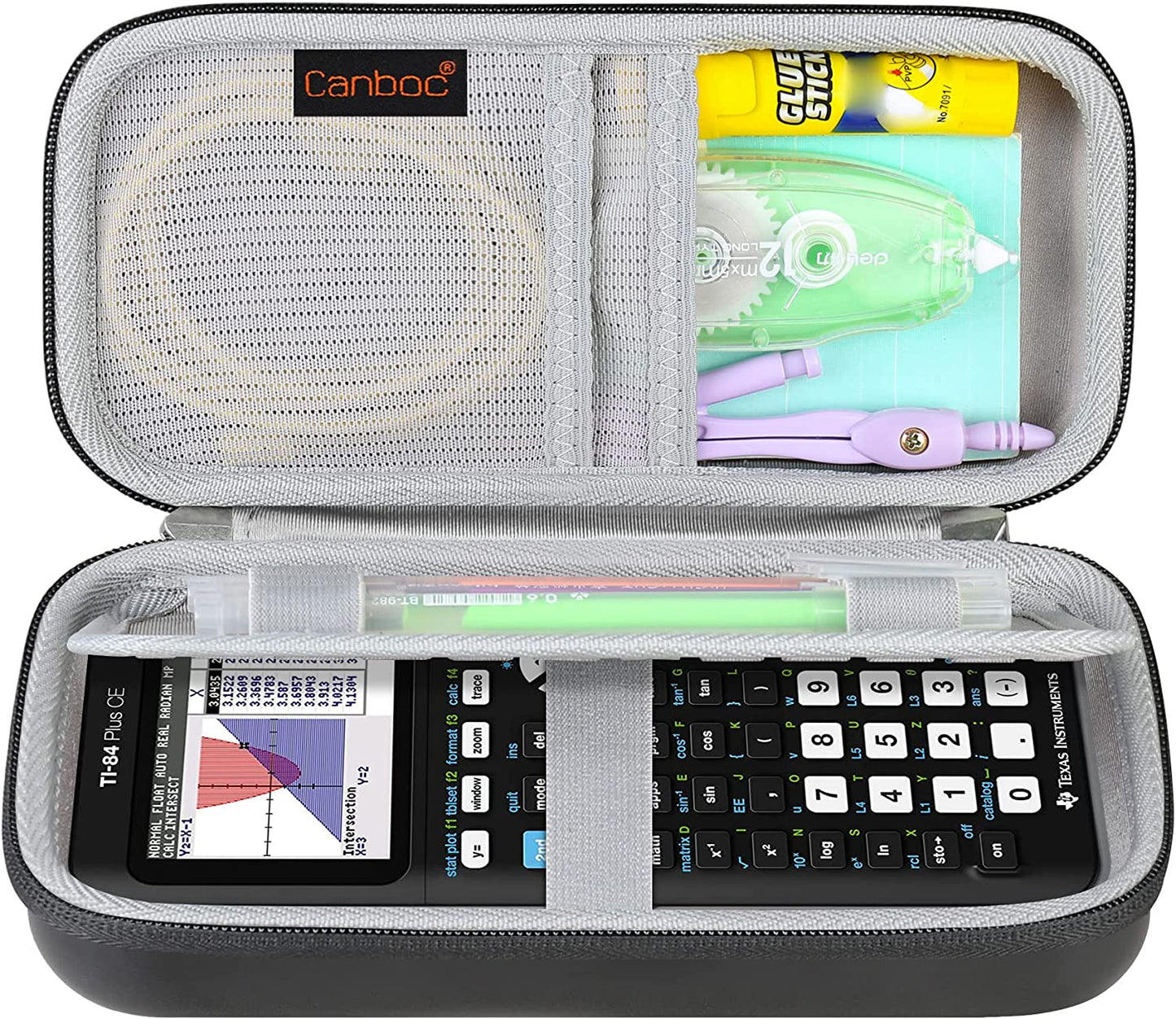 Hard Carrying Case for Texas Instruments Ti-84 Plus CE/Ti-84 Plus/TI-83 Plus/Casio FX-9750GII Graphing Calculator