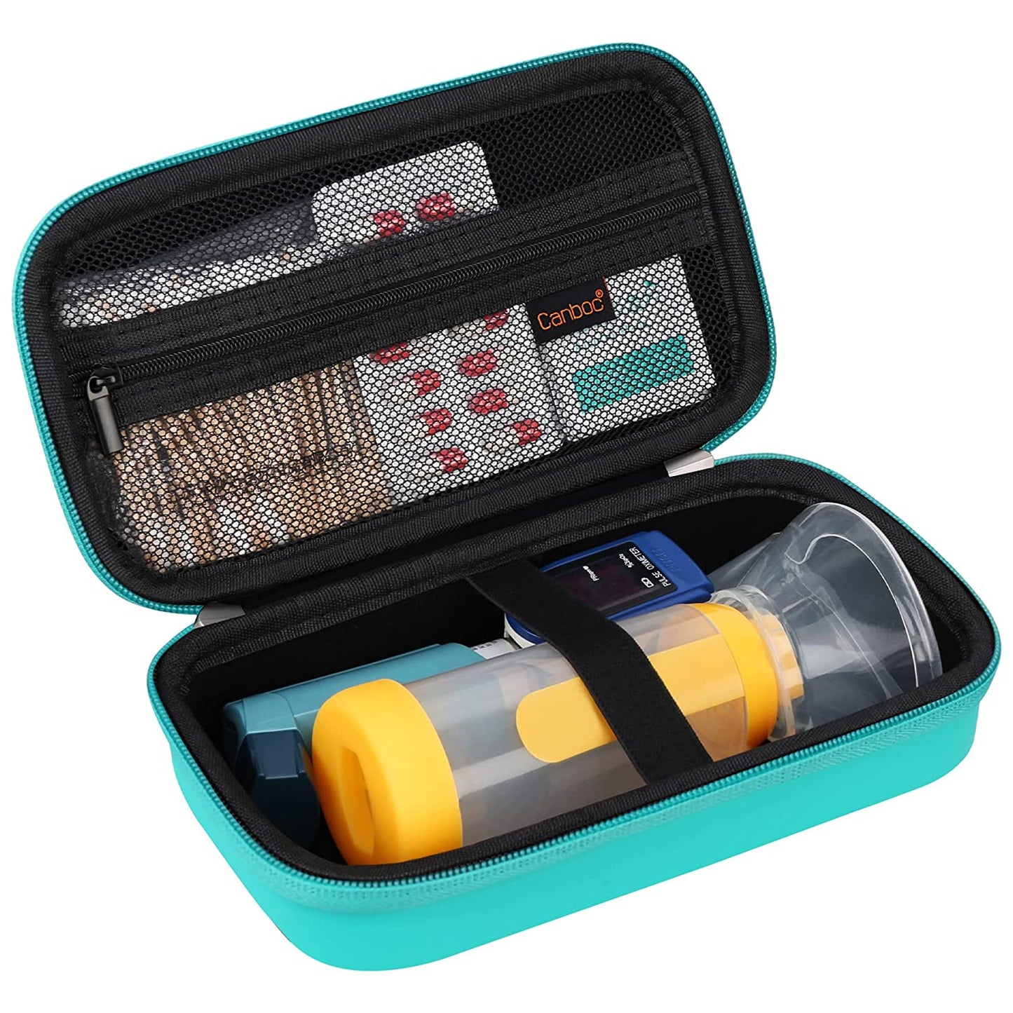 Hard Carrying Case for Asthma Inhaler, Inhaler Spacer for Adults and Kids, Masks, Travel Inhaler Case