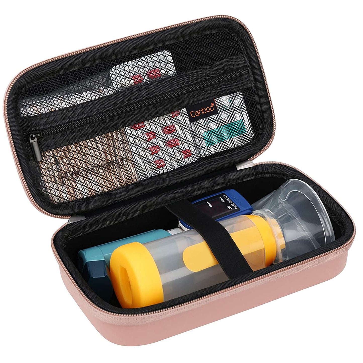 Hard Carrying Case for Asthma Inhaler, Inhaler Spacer for Adults and Kids, Masks, Travel Inhaler Case