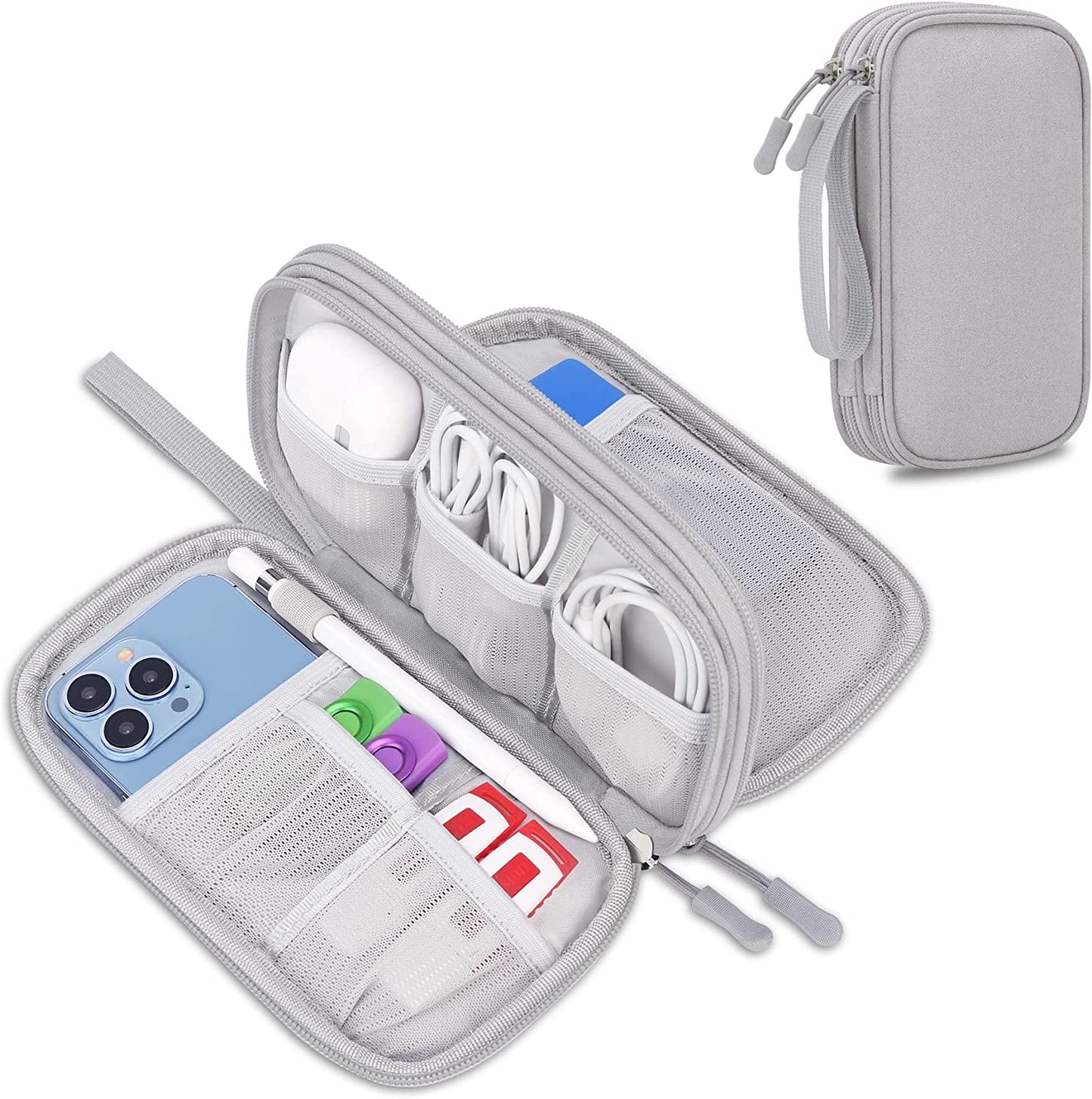 Electronic Organizer Travel Case, Tech Organizer Pouch Bag