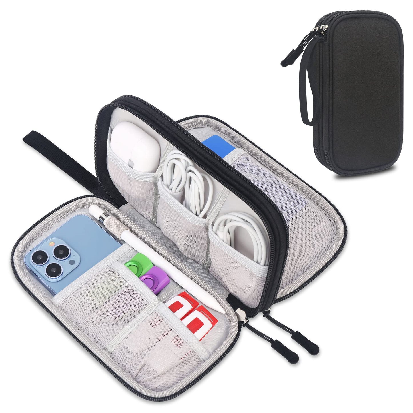 Electronic Organizer Travel Case, Tech Organizer Pouch Bag