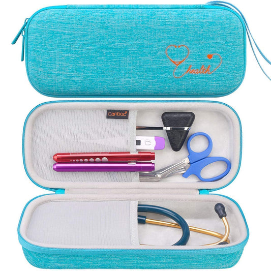 Hard Stethoscope Case for 3M Littmann Classic III, Lightweight II S.E, Cardiology IV, MDF Acoustica Stethoscope