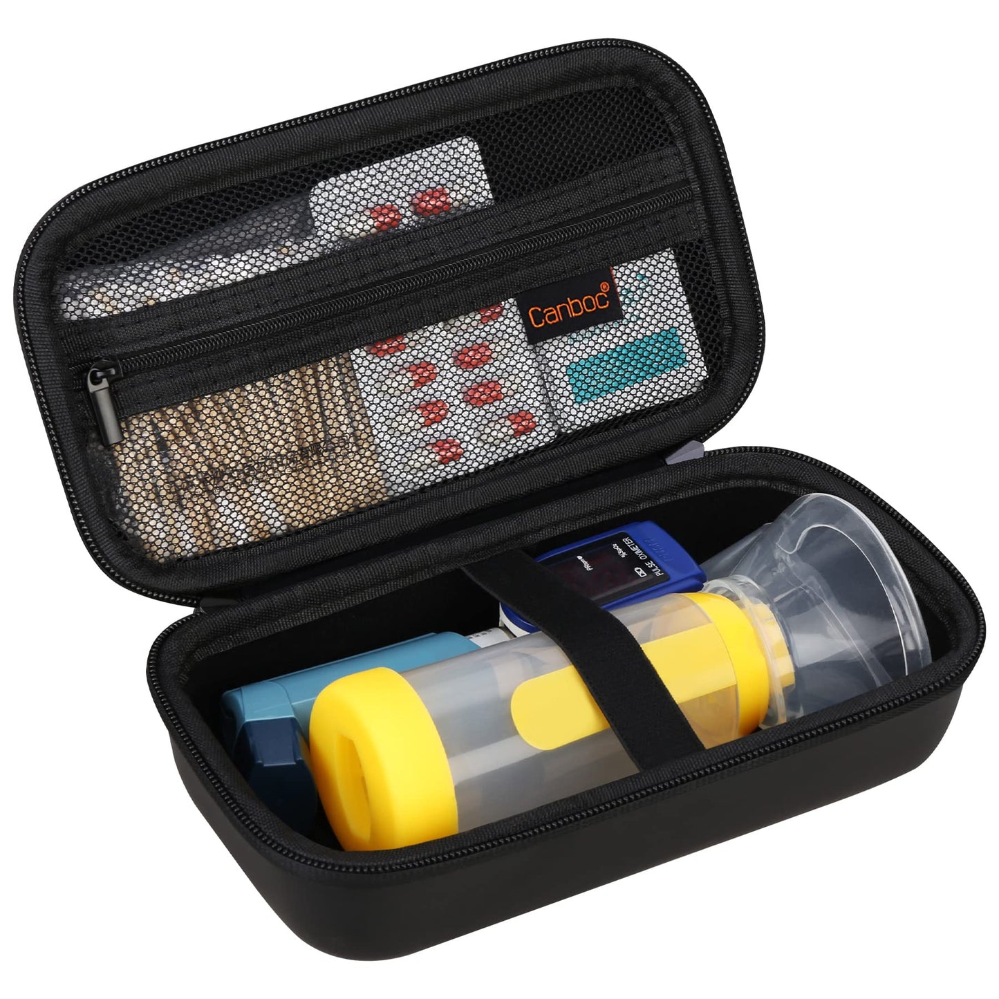 Hard Carrying Case for Asthma Inhaler, Inhaler Spacer for Adults and Kids, Masks, Travel Inhaler Case