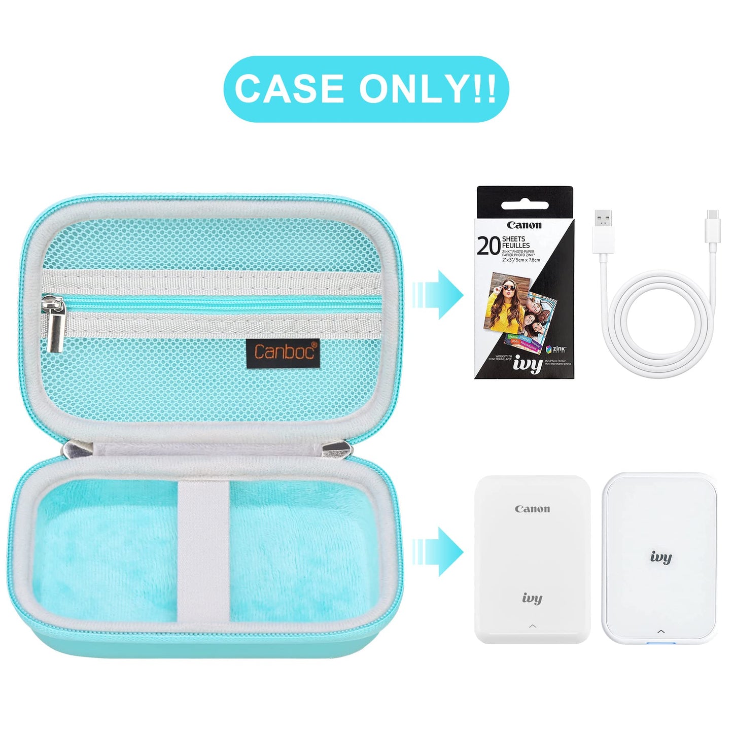 Hard Case for New Canon Ivy 2 Mini/Canon Ivy Mini/Canon Ivy CLIQ+2 CLIQ 2 Photo Printer