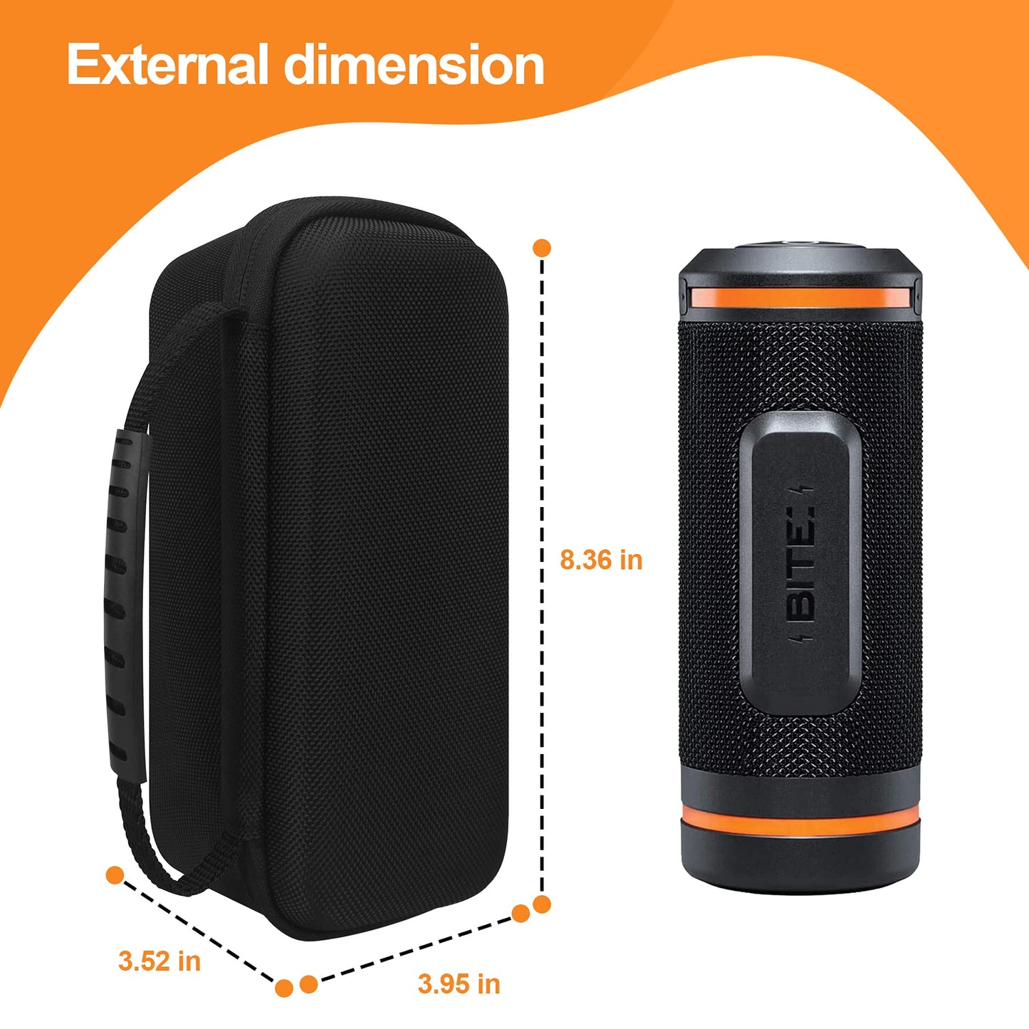 Hard Carrying Case for Bushnell Wingman Golf GPS Speaker