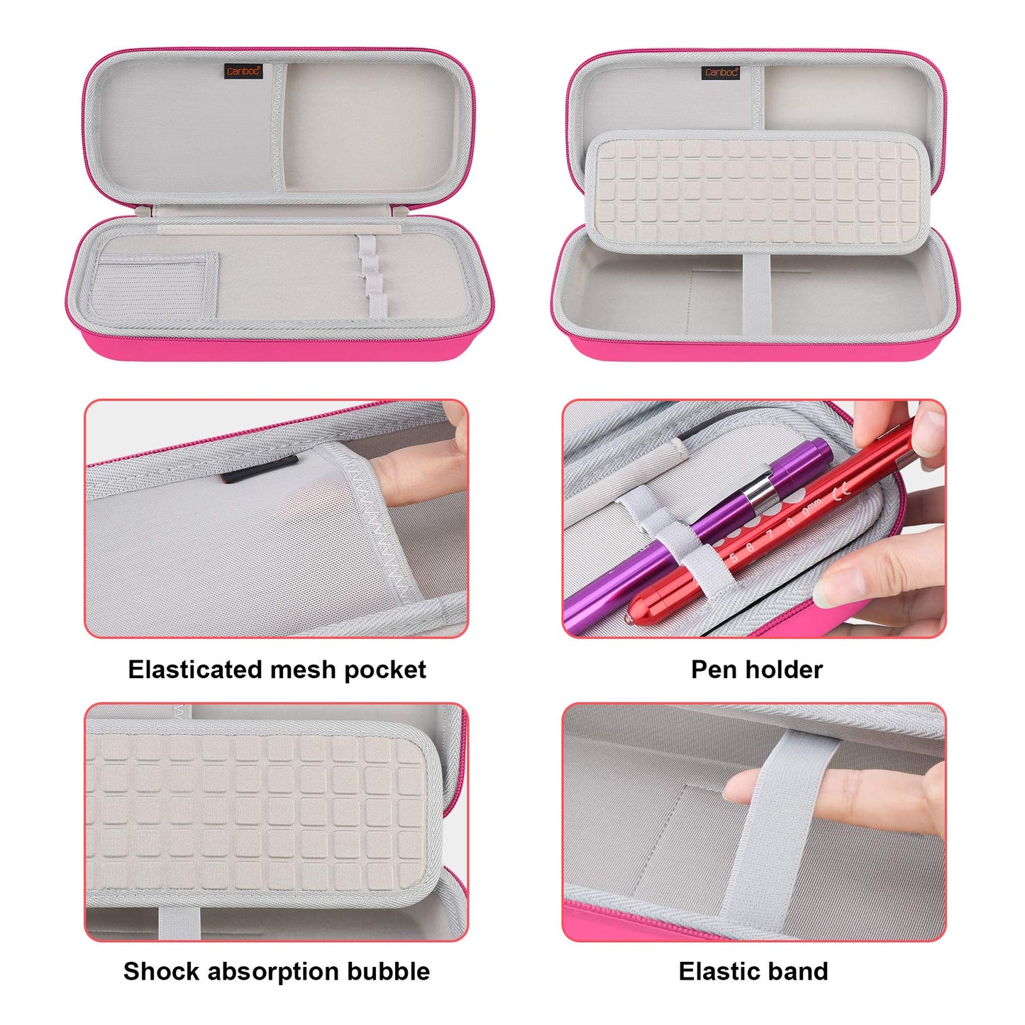 Stethoscope Case, Large Stethoscope Holder with ID Slot, Compatible with 3M Littmann Classic III, Lightweight II S.E., Cardiology IV Stethoscope