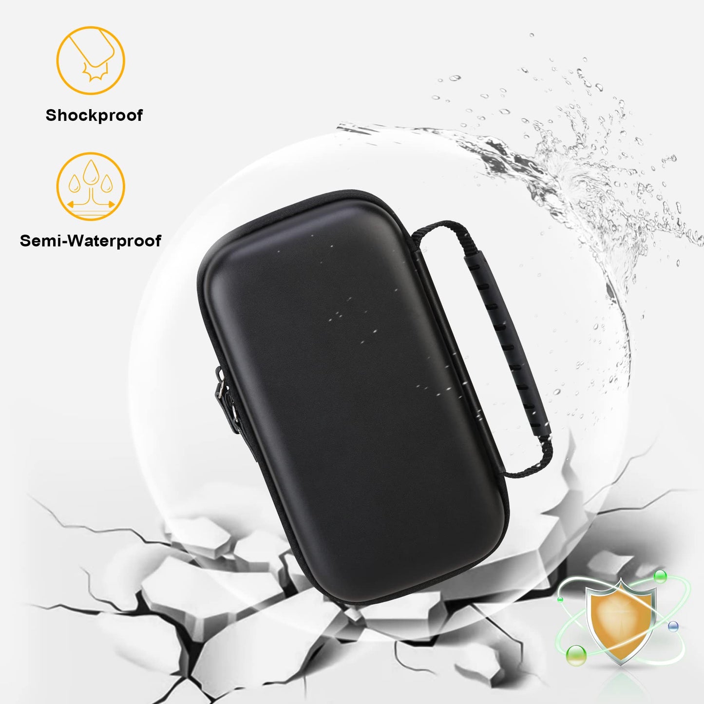 Hard Carrying Case for Asthma Inhaler, Inhaler Spacer for Adults and Kids, Masks, Travel Inhaler Case