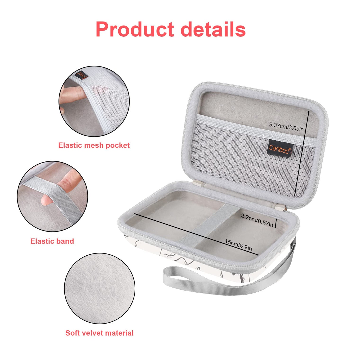 Hard Case for HP Sprocket Select Portable 2.3x3.4 Instant Photo Printer