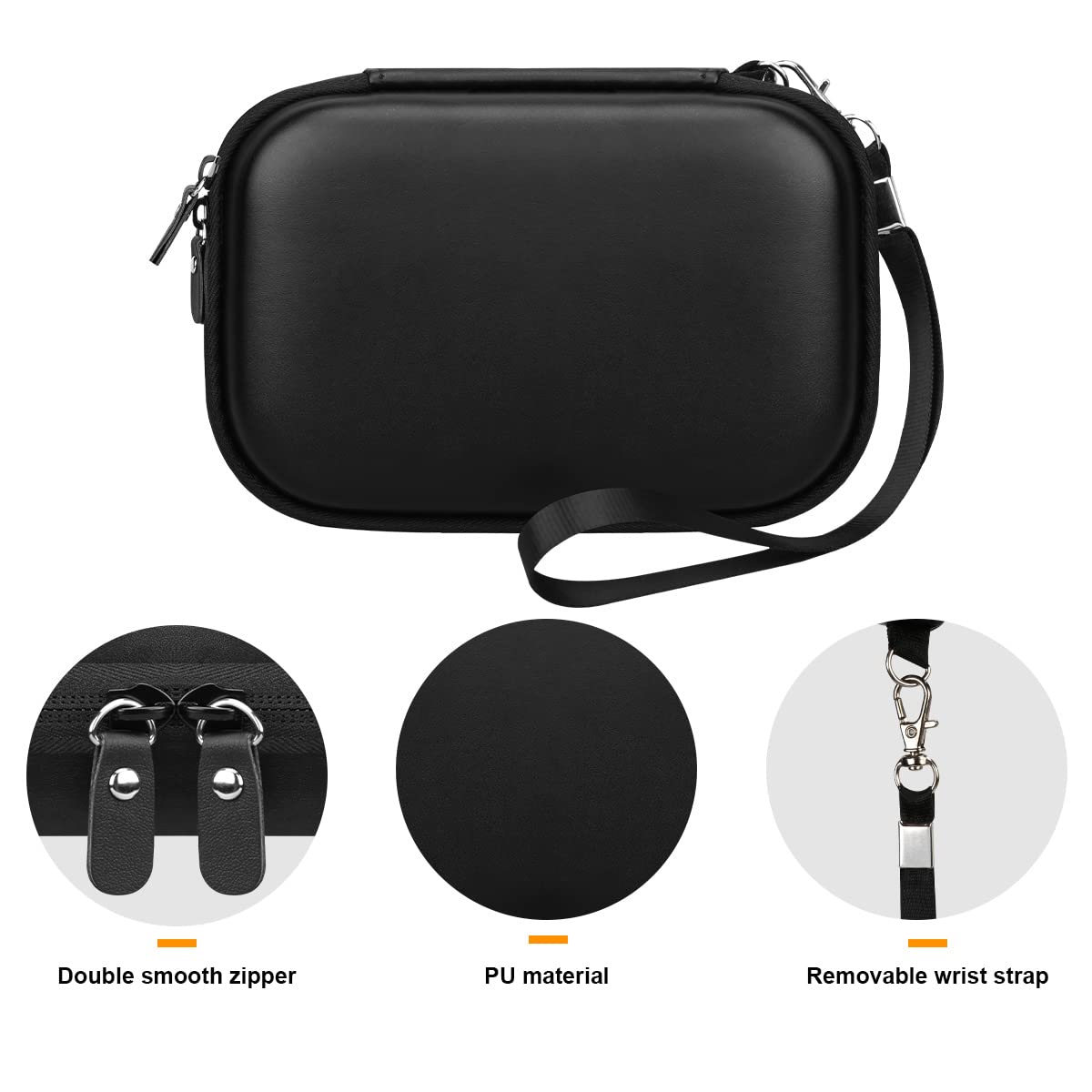 External Hard Drive Carrying Case for Western Digital Elements WD My Passport Canvio Basics Seagate Backup Plus Slim