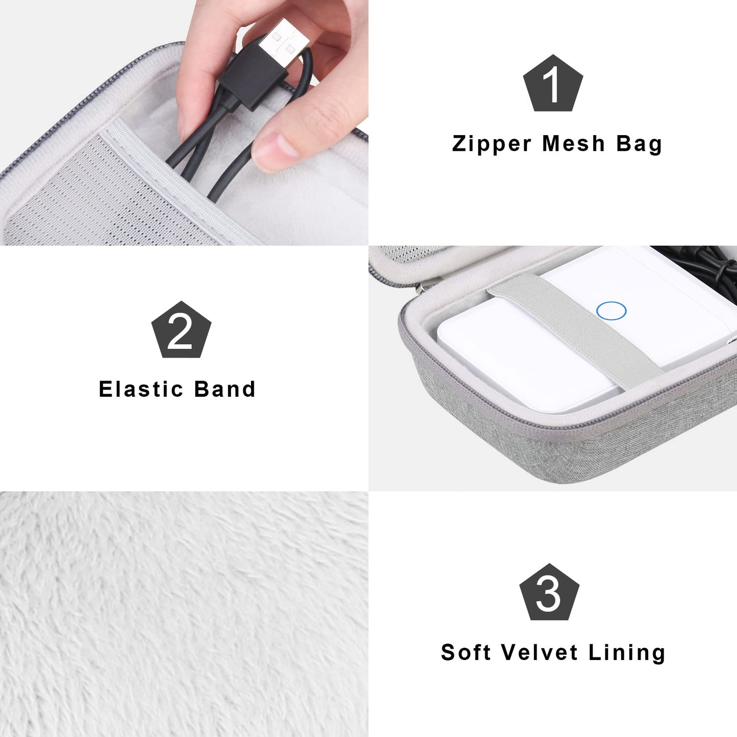 Hard Carrying Case for JADENS D110 Label Maker Machine