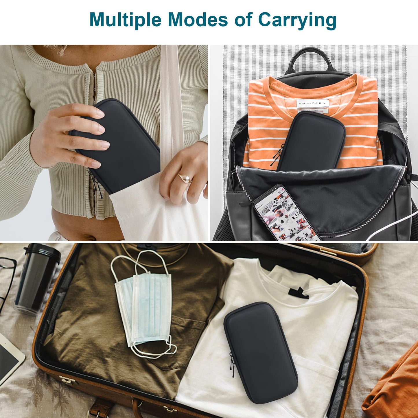 Diabetic Supplies Case, Carrying Organizer for Glucose Meter, Lancing Device