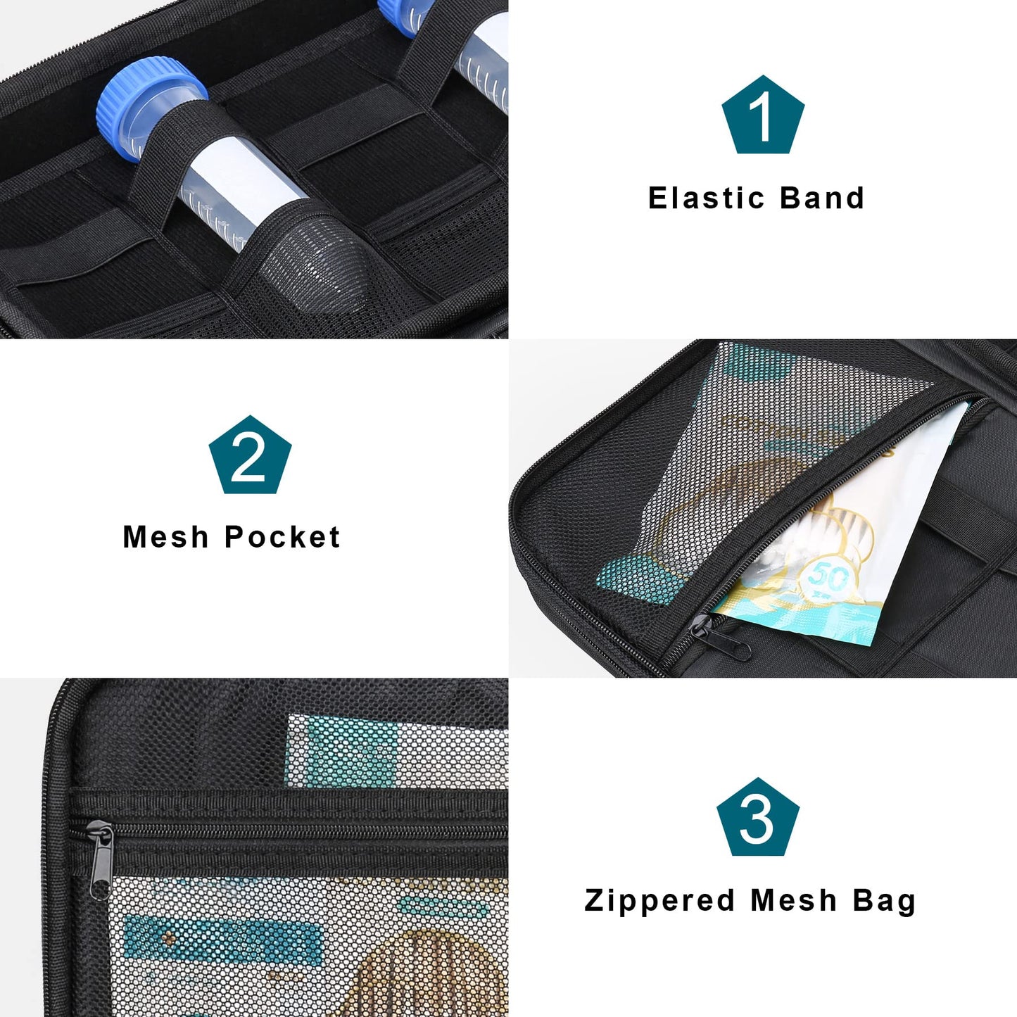 Diabetic Supplies Travel Case, Carrying Organizer for Glucose Meter, Blood Sugar Test Strips