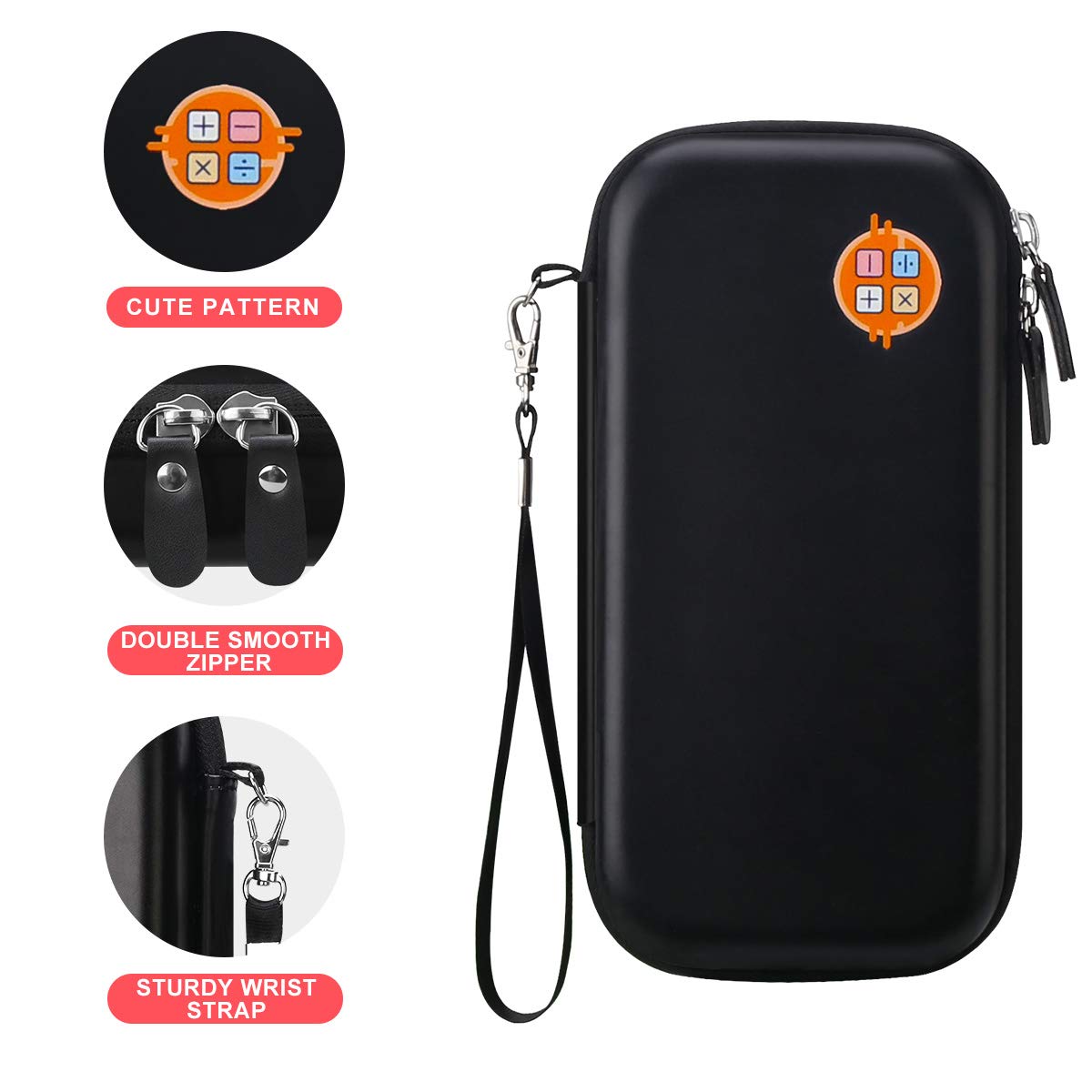 Hard Carrying Case for Texas Instruments Ti-84 Plus CE/Ti-84 Plus/TI-83 Plus/Casio FX-9750GII Graphing Calculator