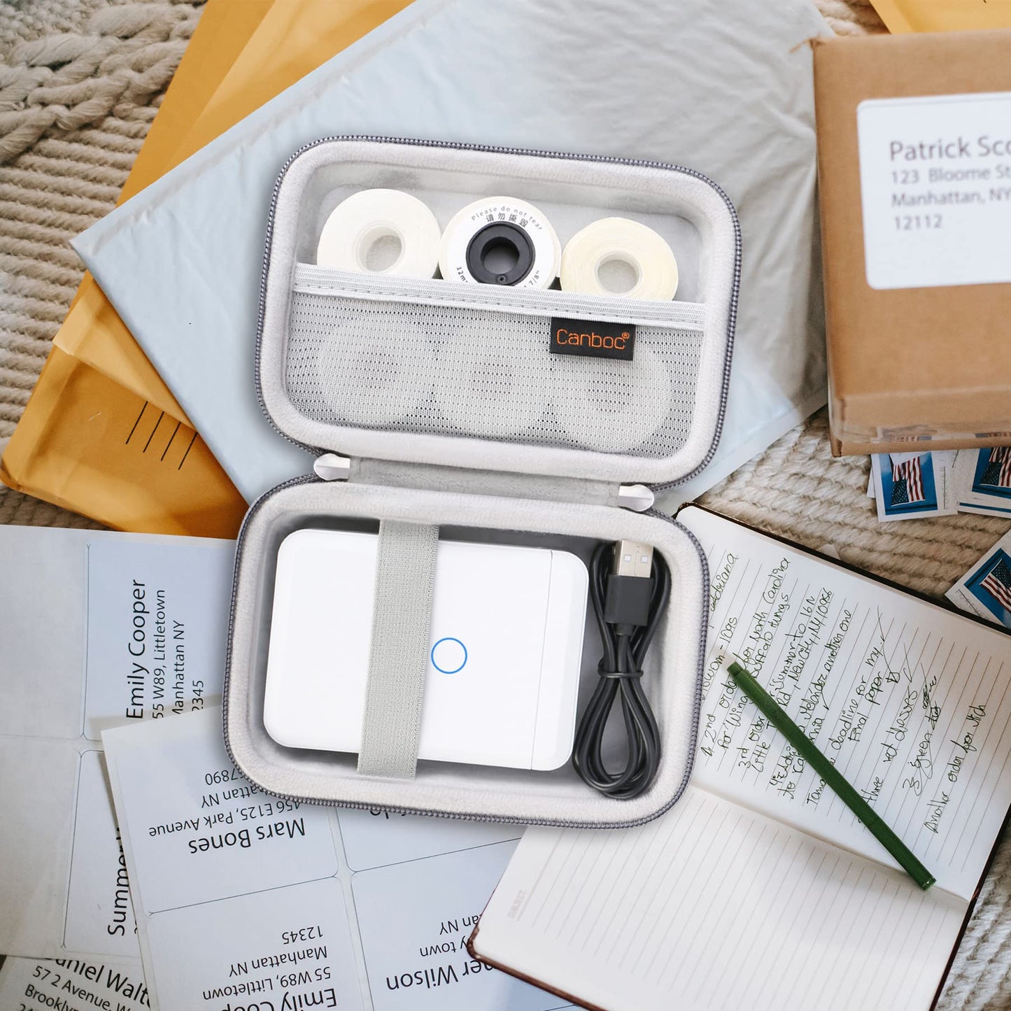 Hard Carrying Case for JADENS D110 Label Maker Machine